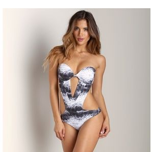 NWOT MIKOH DURBAN One Piece TAN M $218